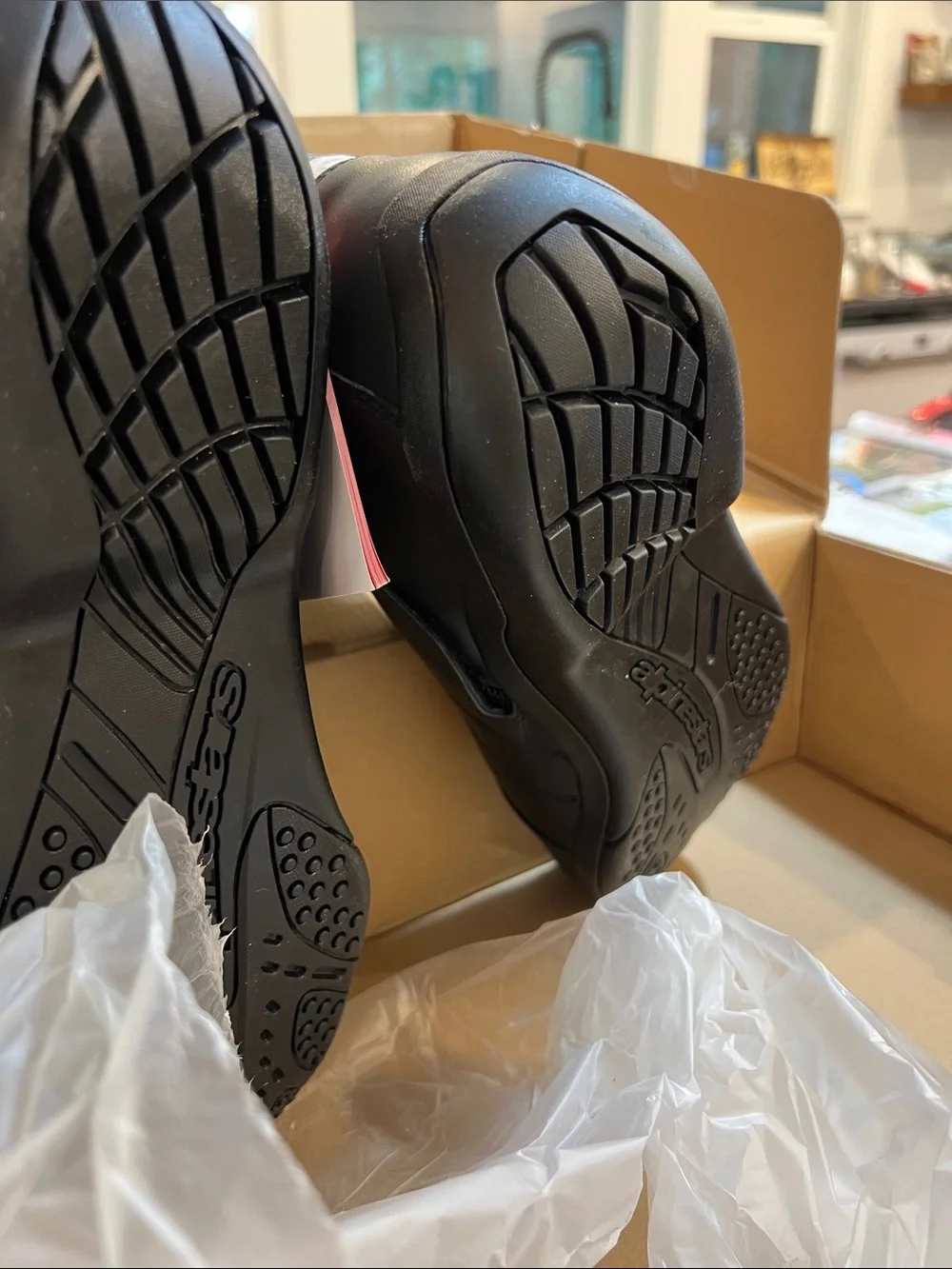 Alpinestars Black Men’s CE-Certified Motorcycle Touring Boots